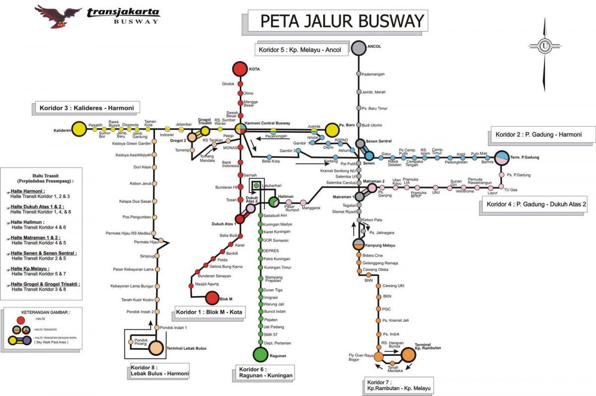 Jakarta bas peta