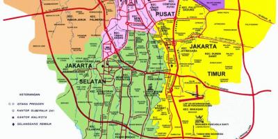 Jakarta tarikan pelancong peta