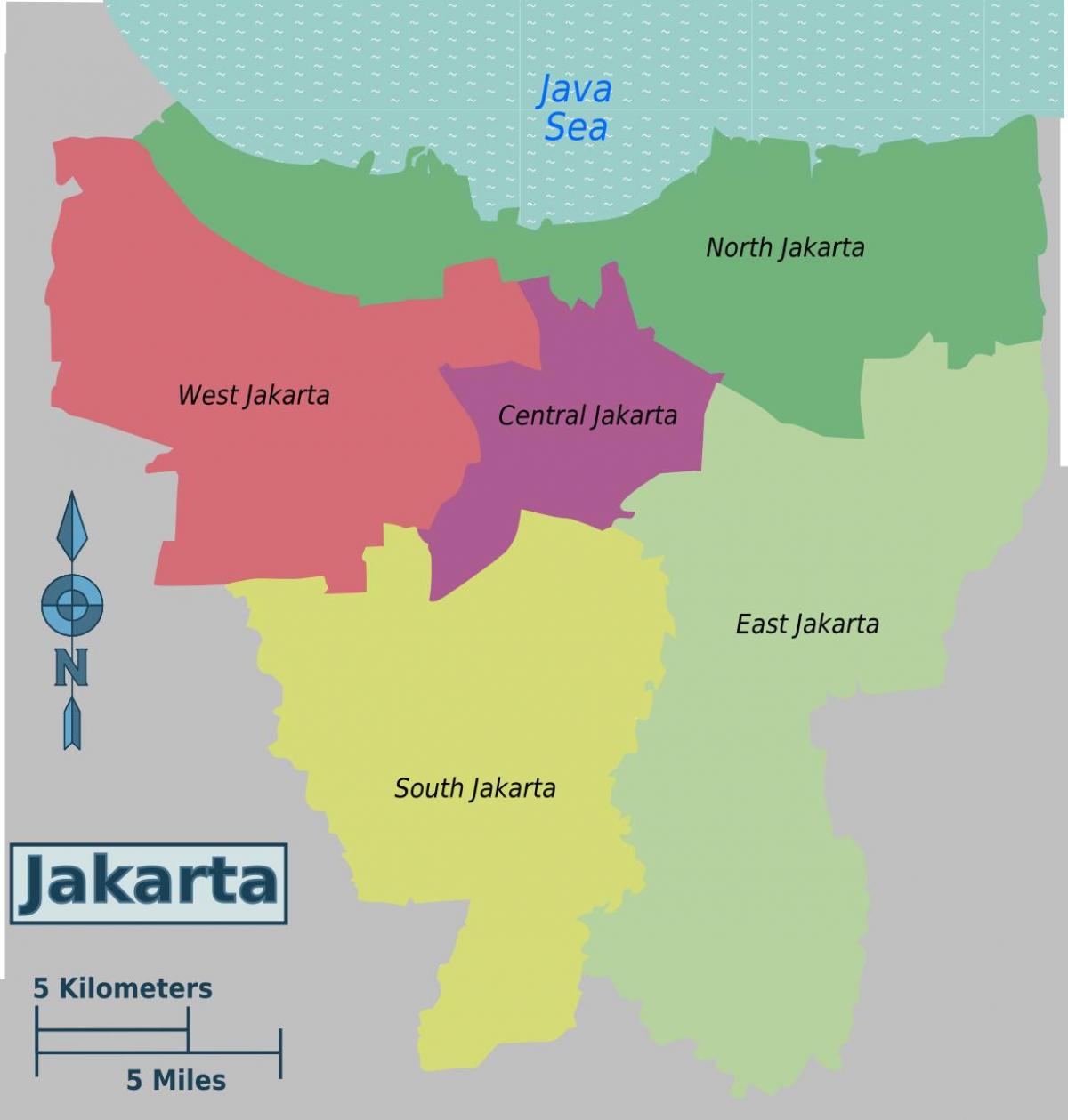 peta Jakarta daerah