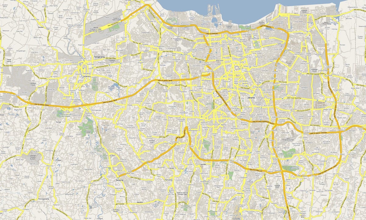 peta Jakarta jalan