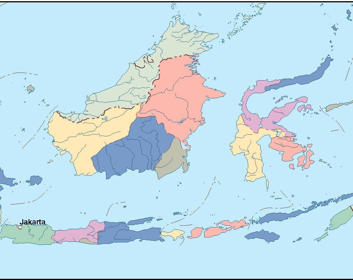 peta - peta Jakarta vektor