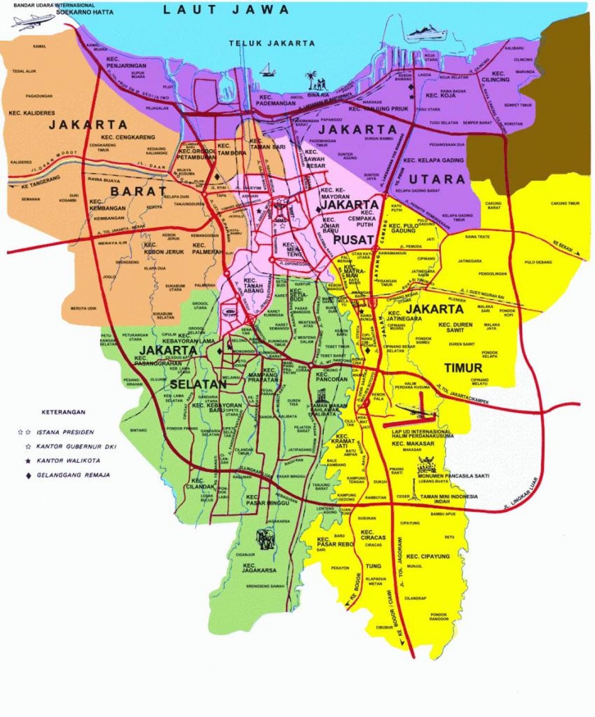peta Jakarta tarikan