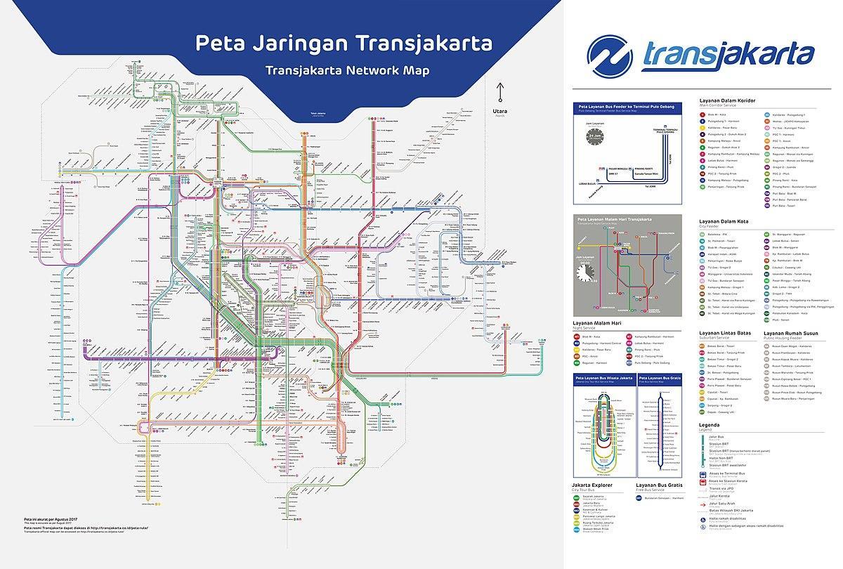 transJakarta peta laluan