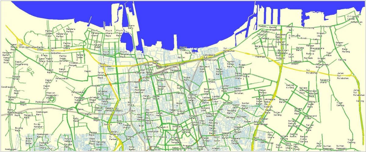 peta utara Jakarta