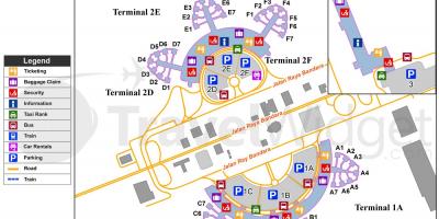 Soekarno walaupun peta terminal lapangan terbang