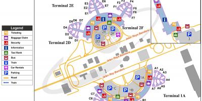 Jakarta international airport peta