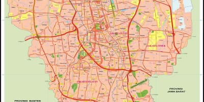 Jakarta peta bandar